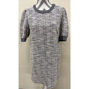 BCBGeneration Tweed Dress Medium: blue, red, white, turquoise, black Charity